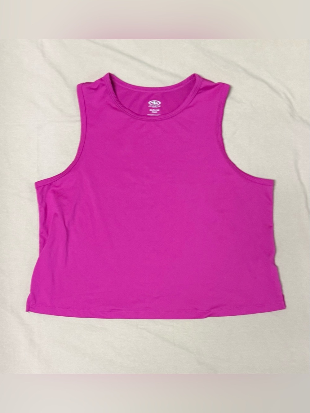 Athletics Girls Bright Pink Performance Tank Top XL (14/16 Plus)